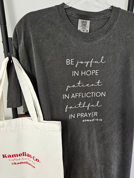 Romans 12:12 / Heavyweight T-Shirt