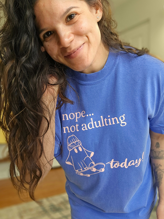 Nope, not adulting today /Unisex Heavyweight T-Shirt